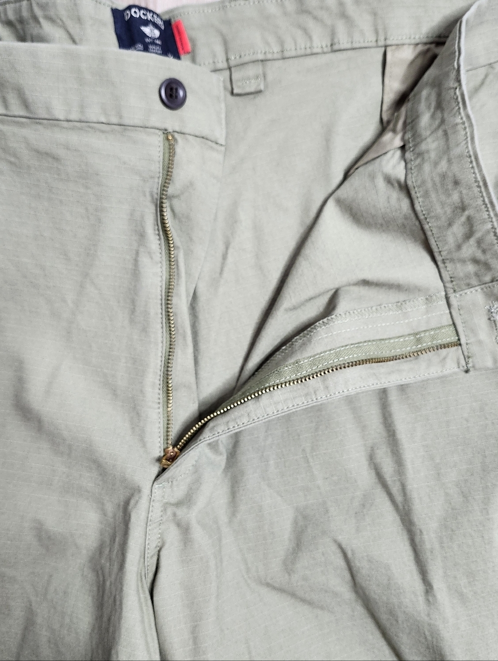 Dockers Mens Performance Tech Cargo Shorts Green Stretch Wicking Vacation - Picture 5 of 11